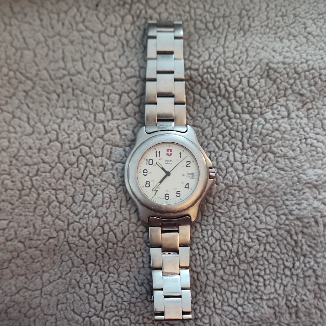 Swiss Army Silver Stainless Steel Watch 40 Mm